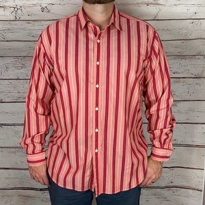 Austin Reed Stripe Button Up Shirt XL